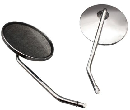 Lenkerendenspiegel Für Für Jog Für BWS Für 100 Für 125 Für Vino Universal 8 10mm Motorrad Rückspiegel Roller Runde Seite Spiegel Motorrad Spiegel