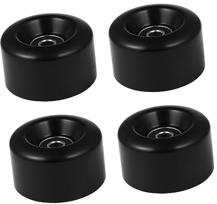 BCOATH 4stücke Schlittschuhrad Pu Zweireihig Räder Für Roller Skating Zubehör Mit Lager rutschfest Und Verschleißfest Stabile Basis Für Outdoor Skaten Rauem Asphalt