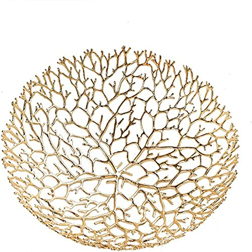 OQHAIR Bols à Fruits Assiette à Fruits Creuse en métal Salon Moderne Maison Assiette à Fruits Multi-Taille Table Basse de Mode Bol à Fruits décoration de Table Bol à Fruits Plat à Fruits(