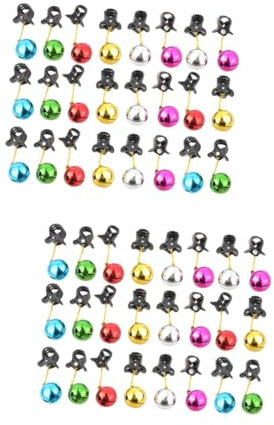 IMIKEYA 96 STK Weihnachtsdekoration Weihnachtsbartschmuck Weihnachtlicher Bartglockenclip Weihnachtlicher Bartclip Santa Bartschmuck Bart Dekoration Party Bartschmuck Bartlichter