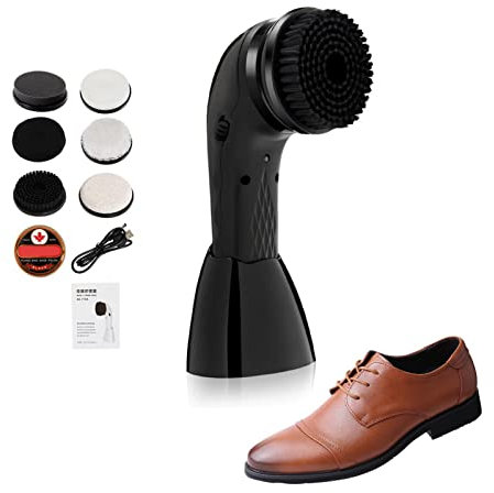 Electric Shoe Shine Kit - Shoe Shine Brush Polishing Set | Electric Shoe Cleaner | Shoe Shine Machine | Handheld Electric Shoe Polisher Brush Shoe Shiner Dust Cleaner | Shine Polisher With USB