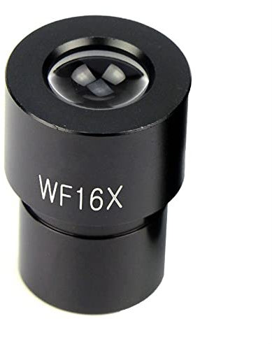 Mikroskop-Zubehör, Mikroskop-Okulare, 16-faches Weitwinkel-Okular WF16X, biologisches Mikroskopobjektiv, 23,2 mm, Montagegröße, Haltbarkeit und zuverlässige Leistung (1 Stück)