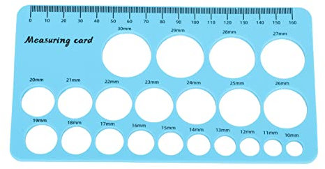 Mothers Nipple Measurement Ruler Flexible Silicone Breast Flange Measuring Tool with 1.5m Soft Tape Pink Usage: Nipple Ruler Silicone Nipple RulerNipple Flange RulerNipple (Blue)