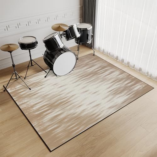 Tappeto Batteria 110x150cm,Tappeto per Batteria,Tappeto Batteria Acustica,Tappeto Insonorizzante per Batteria,Tappeto Batteria Elettronica Antiscivolo,per Batteria Strumento Musicale(Multicolore 51)