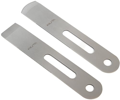 WUTA 2 coltelli in pelle, strumento per pelare, acciaio inossidabile martensitico 420B, professionale, per lavori artigianali fai da te