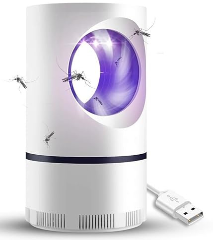 Lampe Anti-Moustique USB à LED Silencieuse - Homeeasylife Lampe Anti Moustique UV Efficace Sûrefaire Ses adieux Mosquito Mouche et Insecte (1 Article)