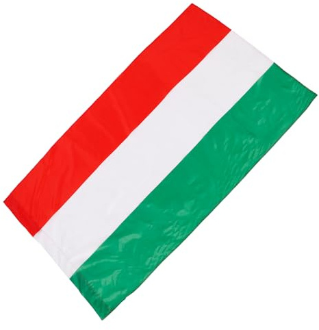 VICASKY Bandiera Ungheria Con Occhielli Resistenti Durevole Per Decorazioni Esterne e Patriottiche Leggera e Facile Da Appendere Per Feste Ed Eventi Sportivi