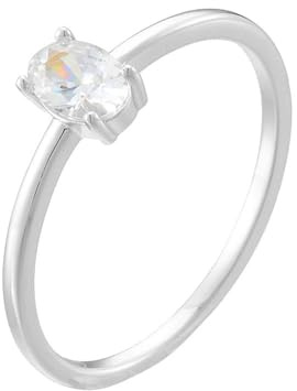 Whoiy Hochzeitsringe Platin Moissanite 0.5ct, Eheringe 950 Echtgold Trauring Solitär Damenring Größe 53 (16.9)