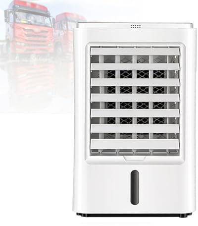 DzkZen 12V/24V Car Air Conditioner, Portable Cooling Fan, 3 Speed Evaporative Air Cooler for RV and Truck, Caravan Mini Air Conditioner 12V