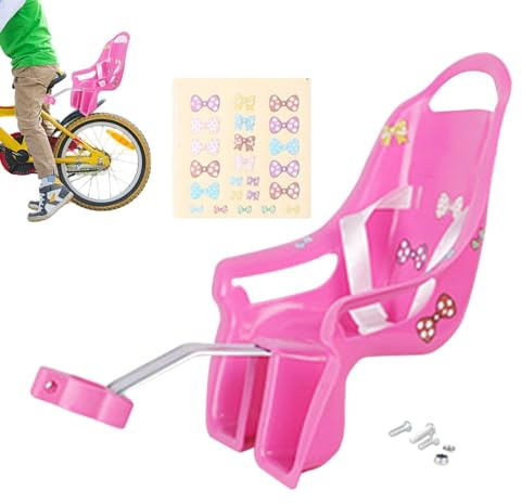 Generisch Kinderfahrrad Puppensitz Hinten Puppen Fahrradsite Doll Bike Seat Mit Aufkleber DIY Für Fahrrad Puppen Sitz Kinderfahrrad Zubehör Zwei Farben Zur Auswahl Geeignet Für Den Fahrradsattel