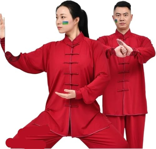 XUCZHAI Tai Chi klassisk Wushu Kung Fu uniform, kläder för vuxna herr och dam, kampsport wing chun-dräkt, Taiji (färg 04, XS (Old))