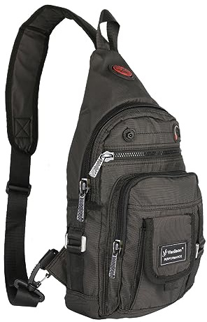 Vanlison Schulterrucksack Sling Rucksack Sling Bag Umhängetasche Daypack Crossbag mit Verstellbarem Schultergurt Mann Frauen Tasche