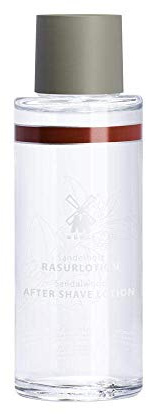 MÜHLE After Shave Lotion Sandelholz - für normale und trockene Haut - 125 ml | Rasurlotion für normale und trockene Haut, mit Sandelholz und Hamamelis, beruhigend, ölfrei, für Damen und Herren