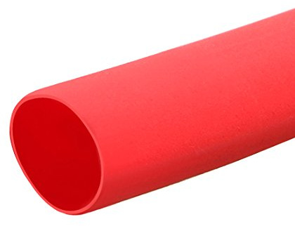 sourcing map Heat Shrink Tubing 3/16(5mm) Dia 2:1 Heat Shrink Wrap Cable Sleeve Tube 5m Red