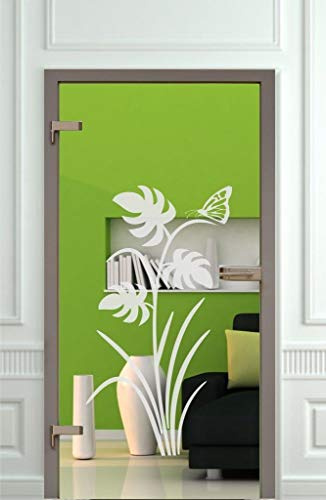 Glastür Aufkleber Glasdekor GD112 Fensteraufkleber Fensterfolie Folie wasserfest Glasdekorfolie
