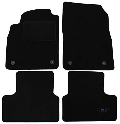 J&J AUTOMOTIVE | Velours Fußmatten Autotepiche Passend Für Astra J 2009-2015, Genaue Passform, rutschfeste Untregrund, Verstärkt Im Pedalbereich