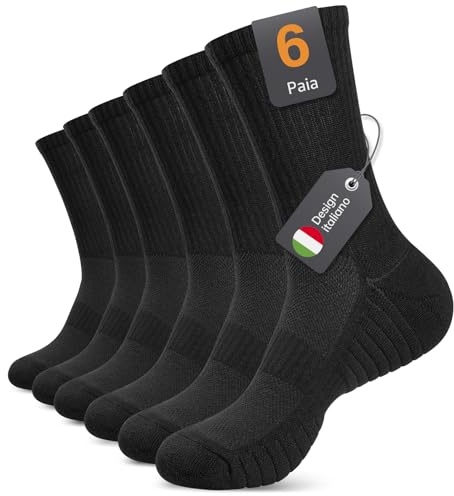 Alaplus Calzini Uomo Donne Calzini donna invernali calzini termici calzini in cotone calzini compressione, Ideali per Trekking, Sport, Corsa, Lavoro e allenamento nel tennis con ammortizzazione