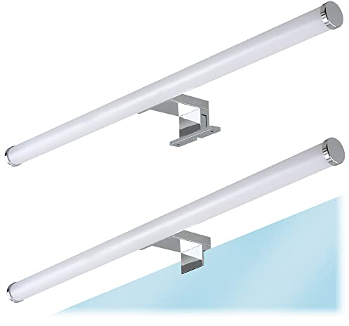 Kwazar – Lampe LED pour Miroir Salle de Bain - Barre LED GAMA 10W 60CM, 730lm, Blanc Neutre 4000K, IP44 – Applique de Salle de Bain, Lampe pour Meuble et Éclairage Mural – Faible Consommation