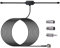 Nelawya FM DAB Radio Antenne 75 Ohm Dipol Antenne mit F Typ Stecker 3M Verlängerungskabel für Musik System Home Stereo Receiver AV Audio Vedio Heimkino Receiver