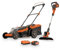 POWER plus Akku-Rasenmäher und Rasentrimmer POWDPG75621 - Rasenmäher mit 40 V und 420 mm Ø und Rasentrimmer mit 20 V und 240 mm Ø, inkl. Akku und Ladegerät