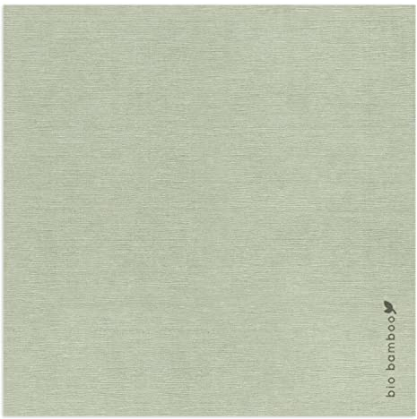 bio bamboo® - Packung 50 Einweg-Servietten 40x40 Oliven aus Bambusfaser, biologisch abbaubar und kompostierbar
