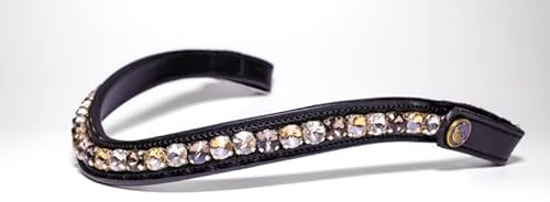 BRIDLERY Stirnriemen Desert Farbe Braun, Größe Vollblut