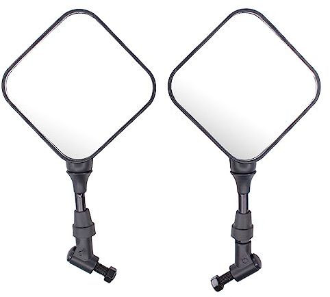 Spiegel Rückspiegel Rückansicht Seitenspiegel Motorradspiegel Motorrad Verkleidungsspiegel schwarz vorne links und rechts für Suzuki DR 650 SE RSE RE SP46 DR 125 SE DR 800 Big DR 350 DR 600 DR Big 750
