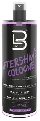 L3 Colonia en aerosol para después del afeitado Nivel 3, suaviza la piel, refresca y alivia la cara y la piel, fórmula hidratante nivel tres después del afeitado (Royale)