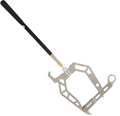 U-Typ-Dock-Haken, Festmacher-Seil-Einfädler, Edelstahl-Kabel-Draht-Führer, Schiffs-Parkwerkzeug (Mit Teleskopstange)