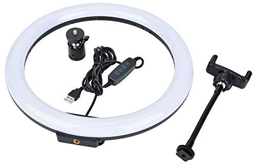 Ringlicht, TPD668 12 W 12 Zoll 160 LEDs Dimmbares Ringlicht LED-Kreislichter Laptop 3200 K-5600 K Für Make-up, Live-Stream Mit Kugelkopf-Telefonclip