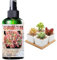 Yonuaret Fertilizzante liquido succulento, alimento per piante succulente - Fertilizzante succulente per alimenti per cactus - Spray succulento per piante da interno, stimolatore delle radici,
