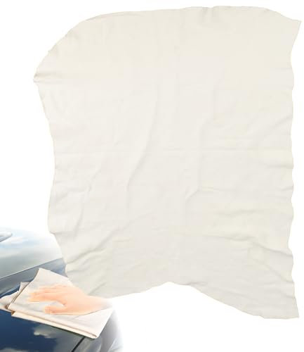 Car Chamois Cloth, Premium Shammy Cloth 20'' x 28'' (3.7 sq ft), Reusable Shammy Towel for Car, Real Leather Washing Cloth for Car Drying, Car, Truck, Motorcycle Cleaning, Window Glass Cleaning, Home