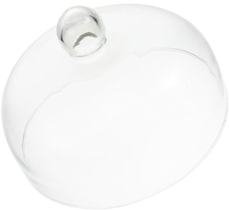 Alipis Cloche à Gâteau en Verre Transparent Ø30 Cm, Couvercle Alimentaire Anti-poussière Poignée, pour Présentation De Desserts Et Fruits Lors De Fêtes, Pâtisseries Et Réceptions