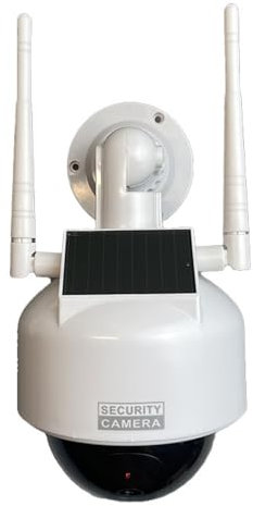 Domo simulación de cámara CCTV falsa de seguridad con luz LED parpadeante para exteriores e interiores