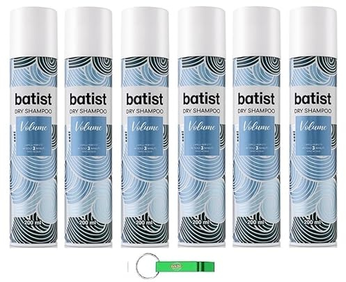 Batist Volume Dry Champú Seco, Champú Seco para Cabello Texturado y voluminoso en 3 minutos, sin agua, para todo el cabello, 200 ml + Llavero Beni Culinari gratuito