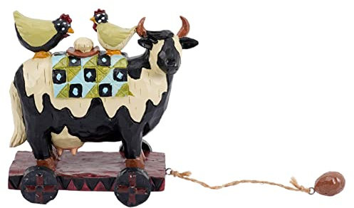 SUPVOX Figurine De Vache Artisanale en Résine Sculpture Animale Décoration De Bureau