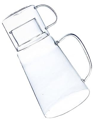 Cabilock Bollitore Per Succhi Frutta in Vetro 1200ml Per Fredda Resistente Al Calore Caraffa Capacità Per Feste e Picnic Adatta Per Tè Freddo e