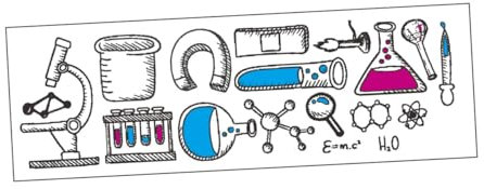 Science Wall Stickers 1 Sheet PVC Removable Classroom Decor