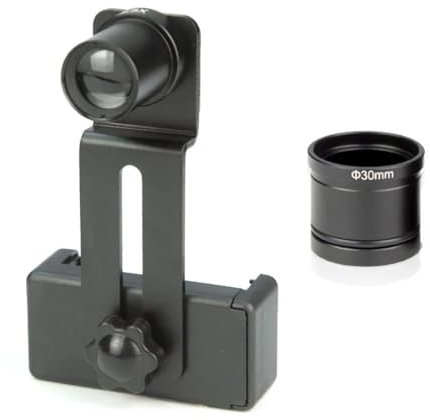 Lab Microscope Accessories Microscope Phone Clip 12.5X Eyepiece Lens Cell Phone Mount Adapter Accessories Mounting 23.2mm 30mm 30.5mm(30mm)
