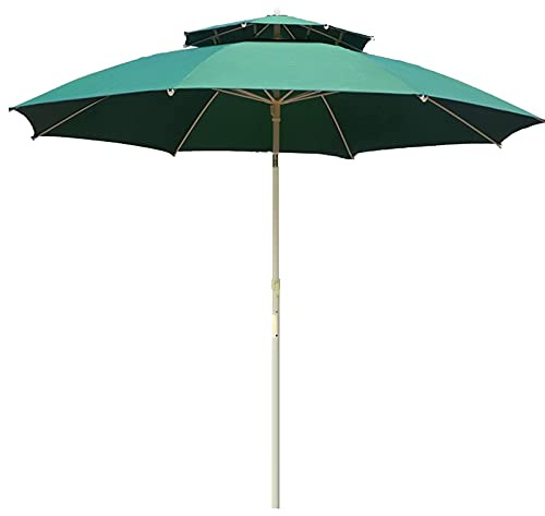 Ombrellone da Giardino, ombrellone reclinabile a Doppia Cima, ombrellone Rotondo Staccabile per Esterni, Cortile, terrazza