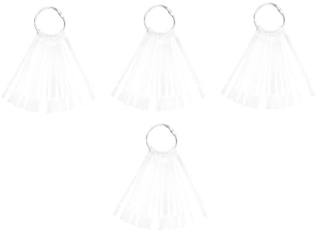 Angoily Planches à Ongles Éventail 150 Pièces, Cartes D'entraînement pour Nail Art, Conseils Présentation Couleurs Vernis, Usage Professionnel et Personnel, Matériel Léger Transparent
