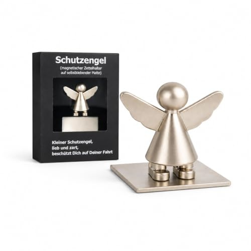 Topshop24you Schutzengel Zettelhalter fürs Auto magnetisch Armaturenbrett