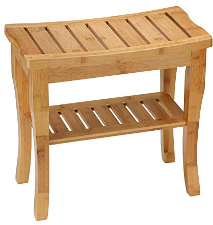 Cortesi Home CH-DB900301 Mack Natural Bamboo Bench, Small, Brown