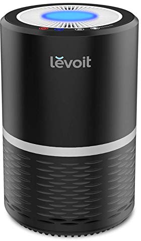 Levoit Purificatore d'Aria Casa con Filtro Hepa, Effetti Filtrazione 99,97%, Luce Notturna Regolabile, 100% Senza Ozone&Anione, Efficace per Allergie, Formaldeide, Fumi, Animali Domestici