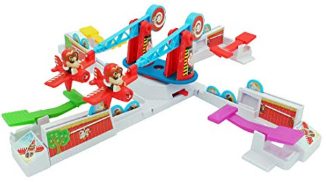Drunken Louie Doppeldecker Erweiterung für Looping Louie Spielarm mit 2 Flugzeugen Tuning Edition 2022 (Türkis, Erweiterungsset montiert)