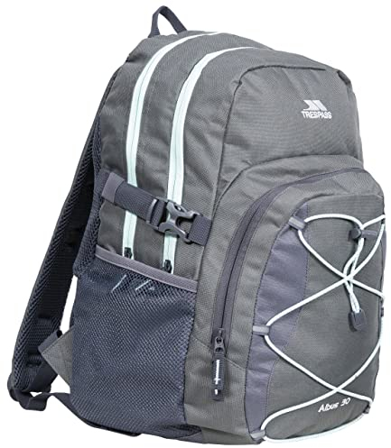 Trespass Albus Backpack Perfect Rucksack for School Hiking Camping or Work, 30 Litre with Padded Straps, Multi Function Adjustable Backpack with Internal Pockets