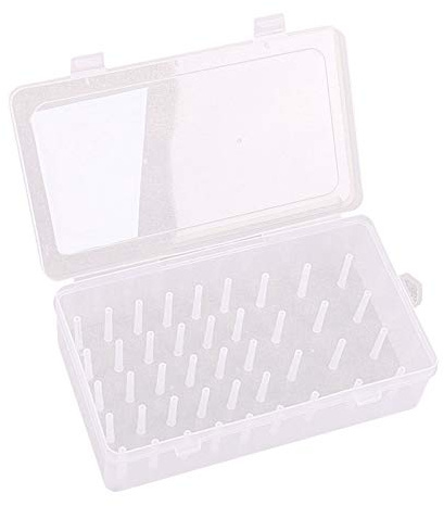 Colcolo Leer Klar Garnbox Nähgarnhalter Aufbewahrungsbox für 42 Nähgarn