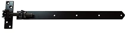 Ladenband | Torband | einstellbar | verstellbar, Längen 300-1000 mm lang (Länge: 670 mm, verzinkt. schwarz pulverbeschichtet)