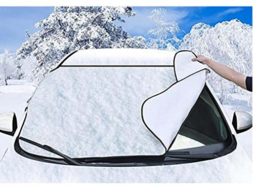 CARALL Telo Parabrezza Antighiaccio, Protezione Copri Parabrezza Auto per Inverno e Estate, Copertura Antigelo e Parasole per Auto (225X90cm)