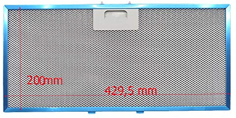 JCSPARES® - Filtro antigrasso in metallo per cappa Elica 429,5 x 200 x 9 mm compatibile con BOXINPLUSIXGL/A/90 - BOXINSLEDIX/A - BOXINIX/A/90P34 - BOXINIXA864SI ed ULTERIORI